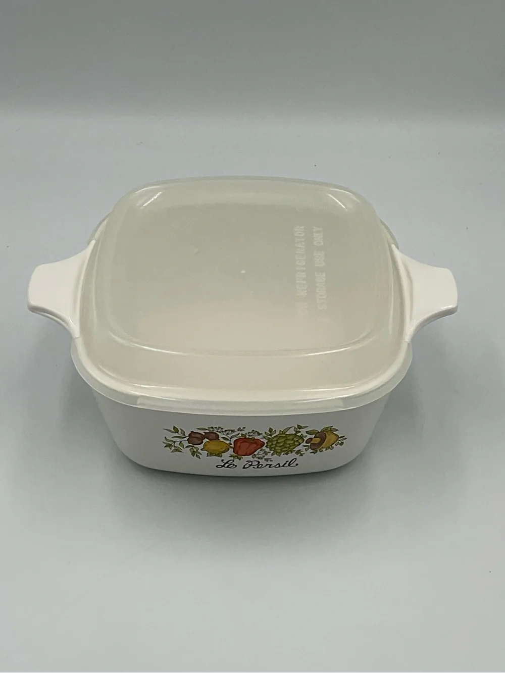 Corningware Spice of Life “Le Persil” 2 3/4 Cup  Petite Casserole w/ Plastic Lid